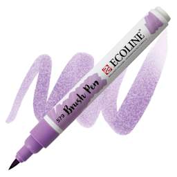 Royal Talens Ecoline Brush Marker - Pastel Violet marker and swatch