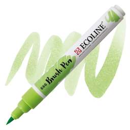Royal Talens Ecoline Brush Marker - Pastel Green marker and swatch
