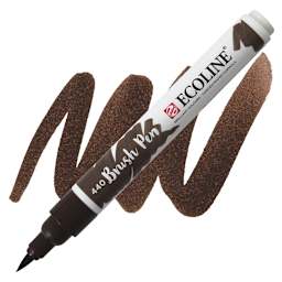 Royal Talens Ecoline Brush Marker - Sepia Deep marker and swatch