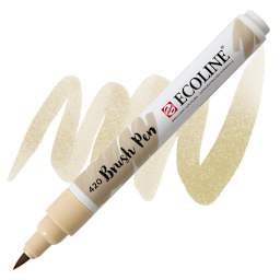 Royal Talens Ecoline Brush Marker - Beige marker and swatch