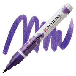 Royal Talens Ecoline Brush Marker - Blue Violet marker and swatch