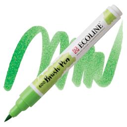 Royal Talens Ecoline Brush Marker - Green marker and swatch