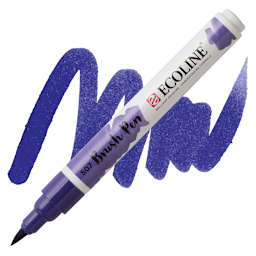 Royal Talens Ecoline Brush Marker - Ultramarine Violet and swatch