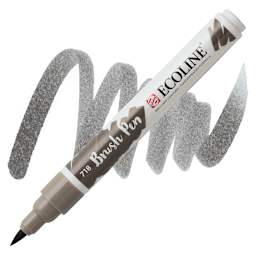 Royal Talens Ecoline Brush Marker - Warm Grey marker and swatch