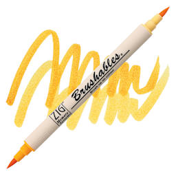 Zig Brushables Dual Tip Marker - Apricot marker and swatch