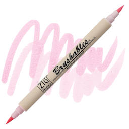 Zig Brushables Dual Tip Marker - Baby Pink marker and swatch