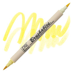 Zig Brushables Dual Tip Marker - Butter marker and swatch