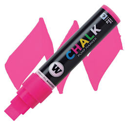 Molotow Chalk Marker - Neon Pink, 15 mm marker and swatch