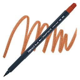 Caran d'Ache Fibralo Brush Marker - Russet marker and swatch