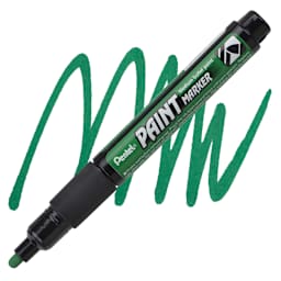 Pentel Paint Marker - Green marker and swatch