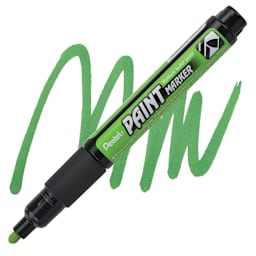 Pentel Paint Marker - Light Green marker and swatch