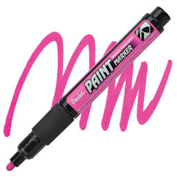 Pentel Paint Marker - Pink marker and swatch