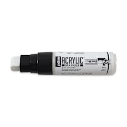 Pebeo Acrylic Marker - White, 5-15 mm, Flat Nib