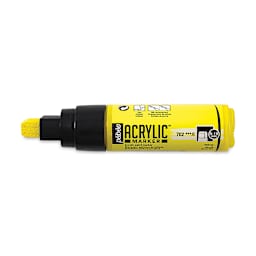 Pebeo Acrylic Marker - Yellow, 5-15 mm, Flat Nib