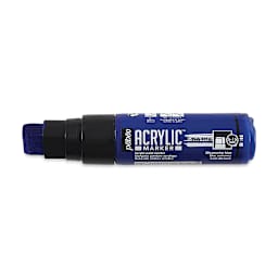 Pebeo Acrylic Marker - Ultramarine Blue, 5-15 mm, Flat Nib