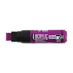 Pebeo Acrylic Marker - Vivid Violet, 5-15 mm, Flat Nib