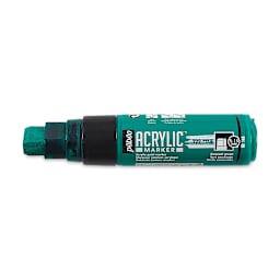 Pebeo Acrylic Marker - Emerald Green, 5-15 mm, Flat Nib