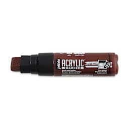Pebeo Acrylic Marker - Raw Sienna, 5-15 mm, Flat Nib