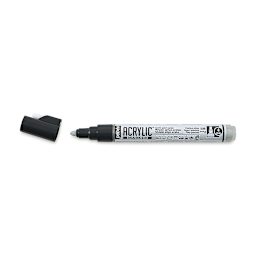 Pebeo Acrylic Marker - Precious Silver, 4 mm, Bullet Nib