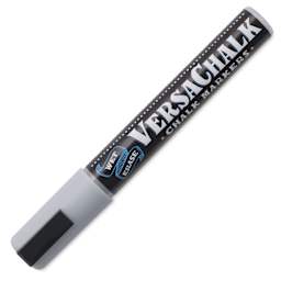 VersaChalk Wet Erase Liquid Chalk Marker - Classic Storm Grey, 5 mm, Bold Tip, cap on