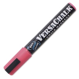 VersaChalk Wet Erase Liquid Chalk Marker - Vivid Mandy Pink, 5 mm, Bold Tip, cap on