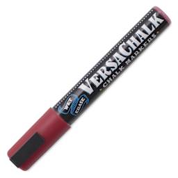 VersaChalk Wet Erase Liquid Chalk Marker - Classic Brick Red, 5 mm, Bold Tip, cap on