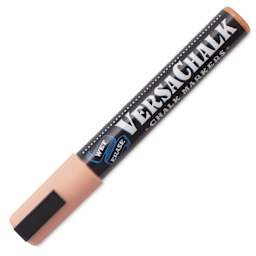 VersaChalk Wet Erase Liquid Chalk Marker - Classic Peach, 5 mm, Bold Tip, cap on