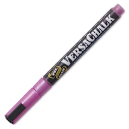 VersaChalk Wet Erase Liquid Chalk Marker - Metallic Rose Quartz, 3 mm, Fine Tip, cap on