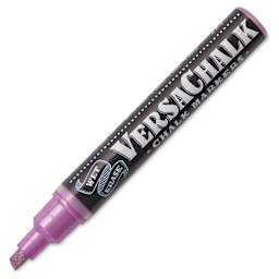 VersaChalk Wet Erase Liquid Chalk Marker - Metallic Rose Quartz, 5 mm, Bold Tip, cap off