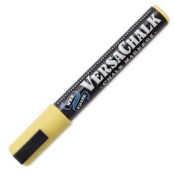 VersaChalk Wet Erase Liquid Chalk Marker - Classic Buttercream Yellow, 5 mm, Bold Tip, cap on