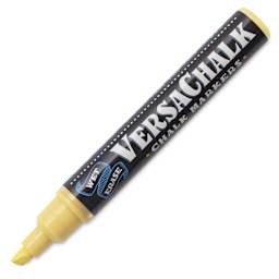 VersaChalk Wet Erase Liquid Chalk Marker - Classic Buttercream Yellow, 5 mm, Bold Tip, cap off