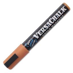 VersaChalk Wet Erase Liquid Chalk Marker - Classic Burnt Orange, 5 mm, Bold Tip, cap on