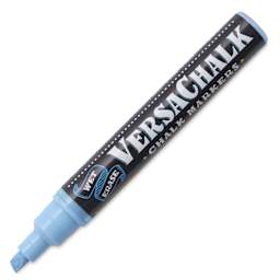 VersaChalk Wet Erase Liquid Chalk Marker - Neon Blue, 5 mm, Bold Tip, cap off