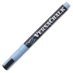 VersaChalk Wet Erase Liquid Chalk Marker - Classic Periwinkle Blue, 3 mm, Fine Tip, cap on
