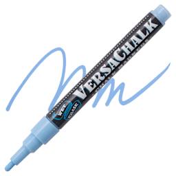 VersaChalk Wet Erase Liquid Chalk Marker - Classic Periwinkle Blue, 3 mm, swatch and marker