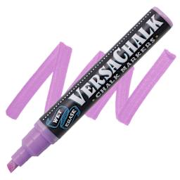 VersaChalk Wet Erase Liquid Chalk Marker - Vivid Wicked Violet, 5 mm, swatch and marker