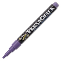 VersaChalk Wet Erase Liquid Chalk Marker - Classic Purple Grape, 3 mm, Fine Tip, cap off