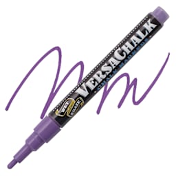VersaChalk Wet Erase Liquid Chalk Marker - Classic Purple Grape, 3 mm, swatch and marker