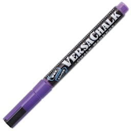 VersaChalk Wet Erase Liquid Chalk Marker - Neon Purple, 3 mm, Fine Tip, cap on