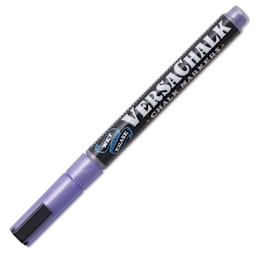 VersaChalk Wet Erase Liquid Chalk Marker - Metallic Amethyst, 3 mm, Fine Tip, cap on