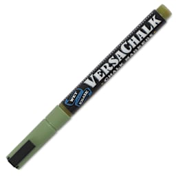 VersaChalk Wet Erase Liquid Chalk Marker - Classic Sage Green, 3 mm, Fine Tip, cap on