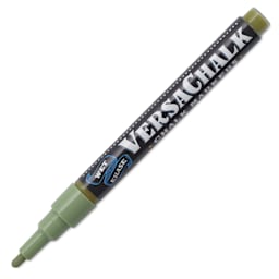 VersaChalk Wet Erase Liquid Chalk Marker - Classic Sage Green, 3 mm, Fine Tip, cap off