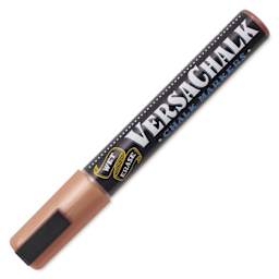 VersaChalk Wet Erase Liquid Chalk Marker - Metallic Copper, 5 mm, Bold Tip, cap on