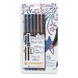 Chameleon Fineliner Pens - Set of 6, Cool Colors