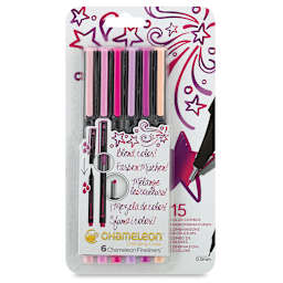 Chameleon Fineliner Pens - Set of 6, Floral Colors
