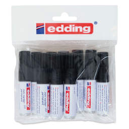 Edding Mini Permanent Markers - Set of 10, Black, Bullet Nib, front of packaging