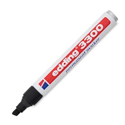 Edding Permanent Marker - Black, 3300, Chisel Nib, 1-5 mm