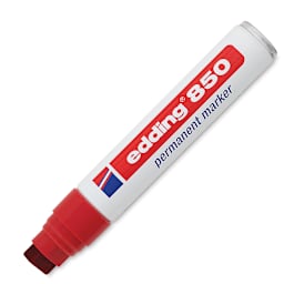 Edding Permanent Marker - Red, 850, Chisel Nib, 5-15 mm