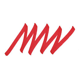 Edding Permanent Marker - Red, 3300, Chisel Nib, 1-5 mm swatch