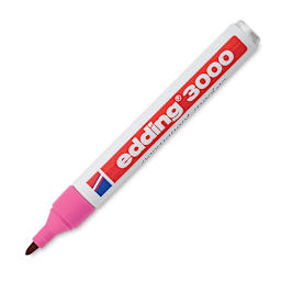 Edding Permanent Marker - Pink, 3000, Bullet Nib